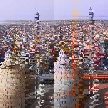 Aerial view of Delhi