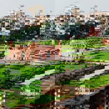 Aerial view of Dhaka