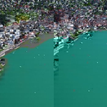 Aerial view of Zug beach